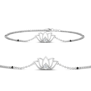 Cute Lotus Mangalsutra Bracelets